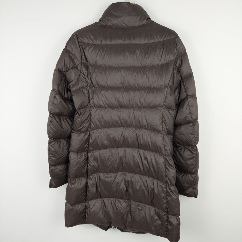 Uniqlo Dark Brown Ultra Light Down Jacket Coat Size Small Approx UK 8 - Picture 13 of 16